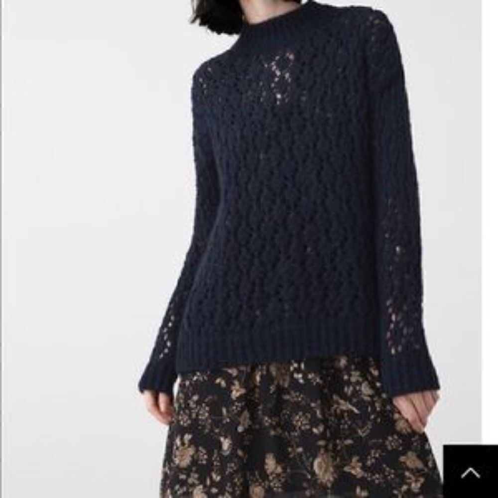 Mango dark blue sweater size 4